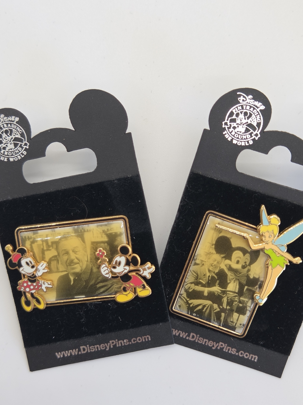 Vintage 2002 Disneyland Resort Walt Disney 100th Birthday Picture Frame Pin Set